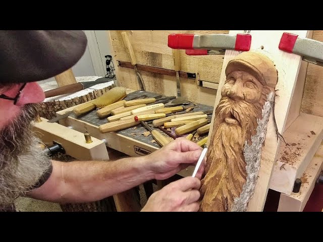 Beard Goals - Silent Woodcarving (Hand Tools Only)