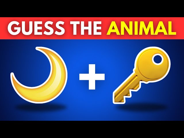 Guess the ANIMAL by Emoji? 🐶🐬 | Emoji Quiz