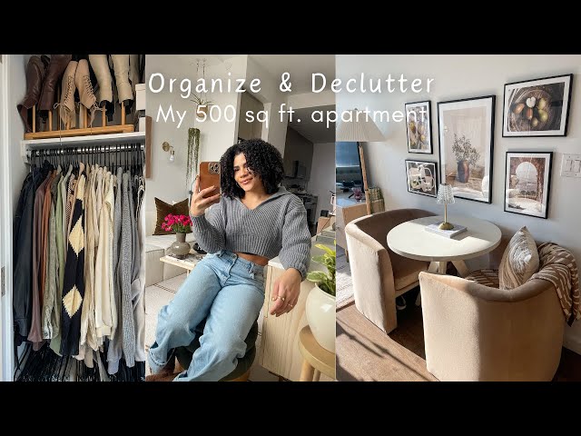 My 500 sq. ft NYC Apartment | Organize and Declutter with me!