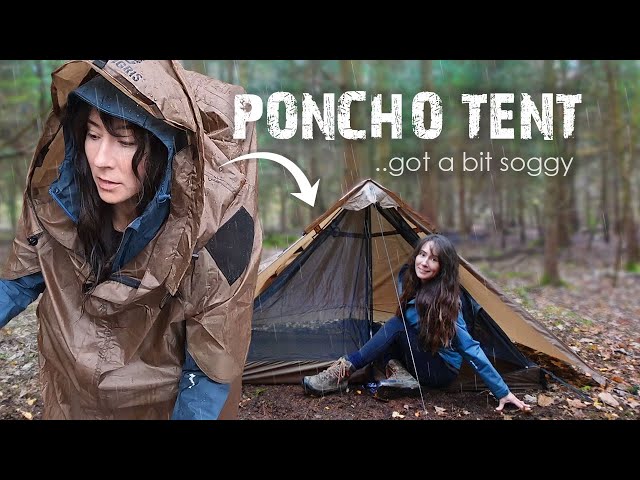 Sleeping in a Poncho that turns into a Tent • Solo Camping with One Tigris Tentsformer