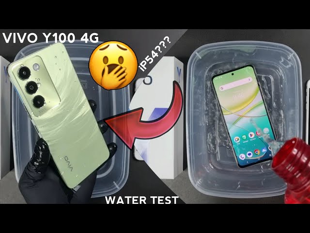 Vivo Y100 4G Water Test iP54💧💦| Vivo Y100 Will it Survive Or Dead??