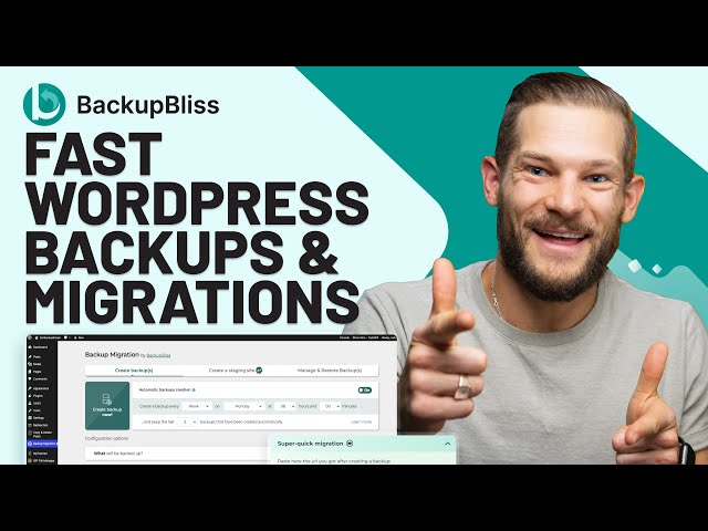Manage WordPress Backups and Migrations with BackupBliss