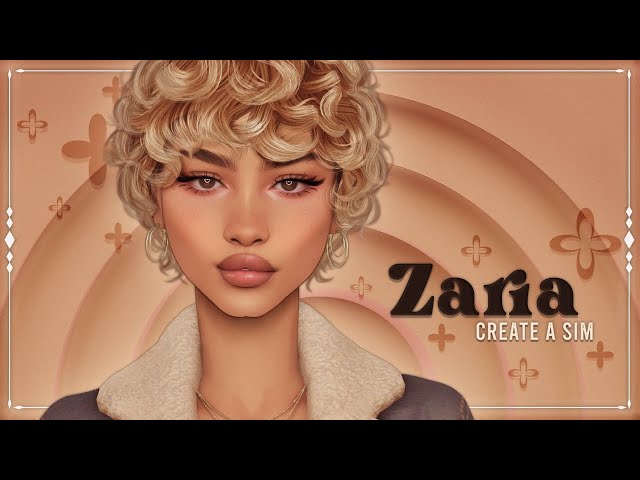 🦋THE SIMS 4 ¦ Create A Sim - "Zaria"🦋 + FULL CC List!