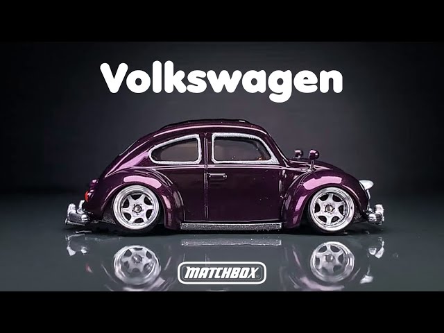 Volks Wagen Beetle Clean Stance with natural widebody kit Matchbox Diecast Custom