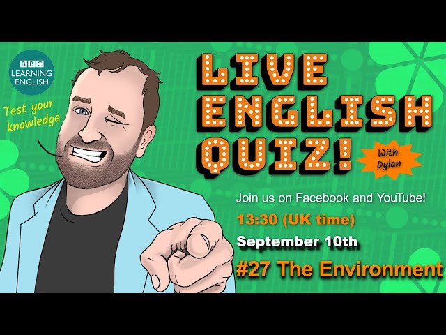 Live English Quiz - #28 The Environment