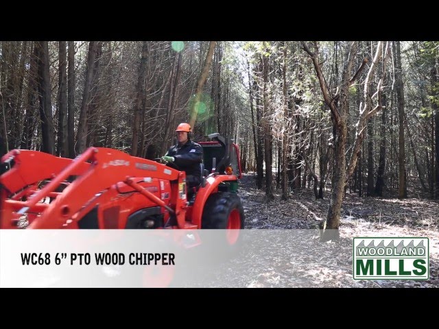 Woodland Mills WC68 6" PTO Wood Chipper In Action