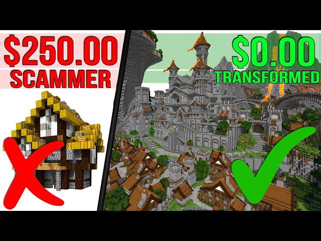 Subscriber Got SCAMMED $250 So I Transformed His Minecraft World!