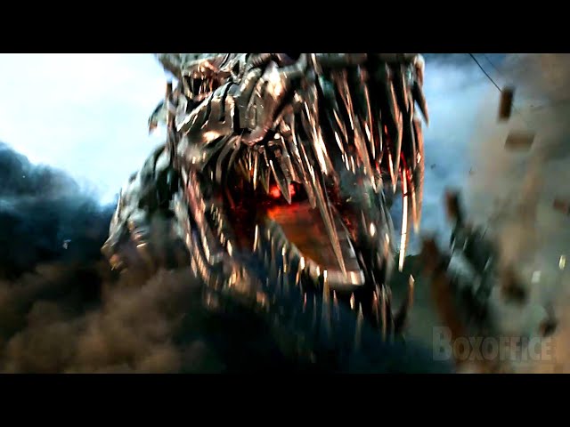 T-Rex-Dinobot beißt Deceptions | Transformers 5 | German Deutsch Clip