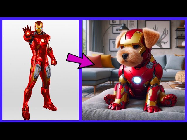 AVENGERS But PUPPY 🐶 VENGERS 🔥 All Characters (marvel & DC) 2024💥