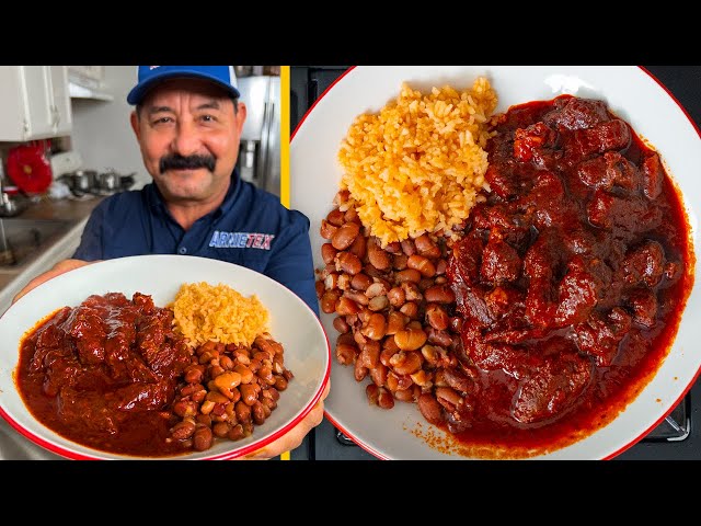 How to Cook CHILE CON CARNE aka CHILE COLORADO (authentic Mexican Red Sauce Recipe)