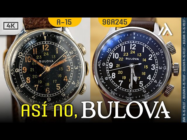 Cuando no superas al Original - BULOVA A-15 Pilot 96A245 - reloj automático