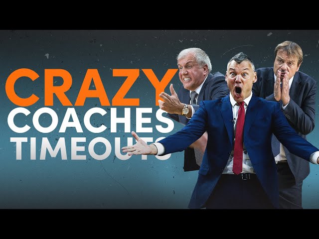 European Basketball Coaches Going CRAZY During Timeouts