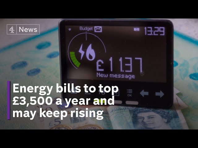 Energy price cap: Households face annual bills of more than £3,500 from October
