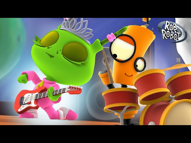 A Bassline That's Out Of This World! 🎸🌟 | Rob The Robot | Preschool Learning