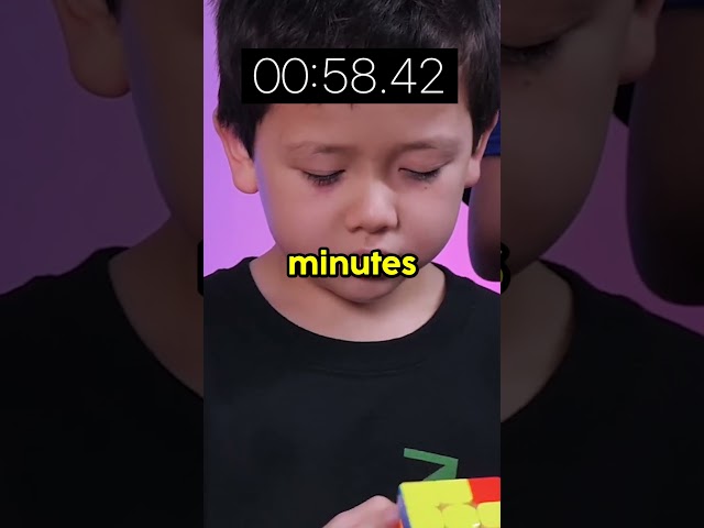 Can my little boy solve a Rubik's Cube?