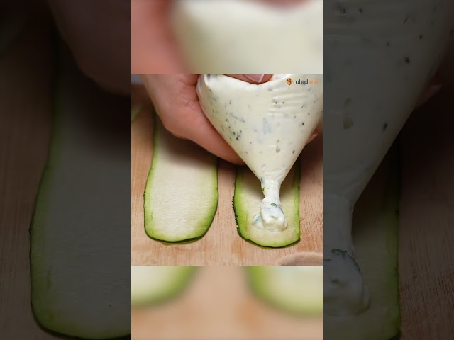 Low-Carb Zucchini Rolls [Spinach & Alfredo]