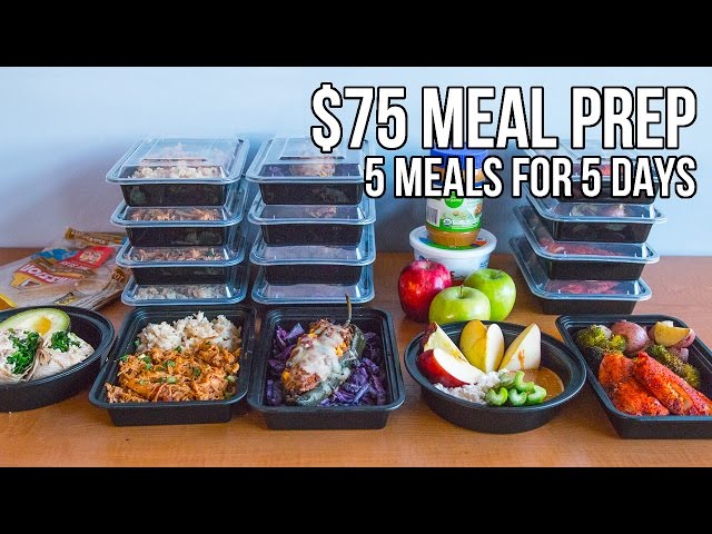 $75 Epic Meal Prep 2016 - 5 meals for 5 days