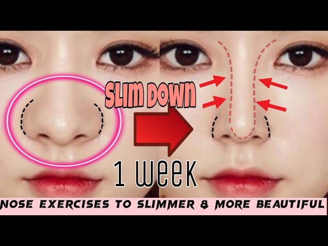 [5 Min] Nose Exercises To Slimmer & More Beautiful in 1 Week | Top Exercises for Nose at Home