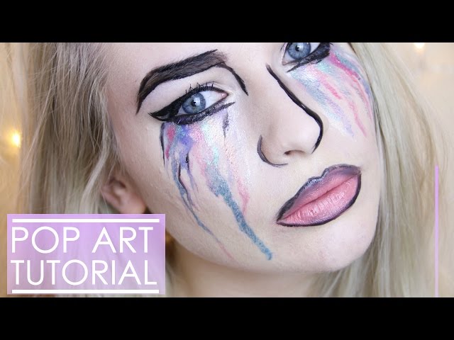 Pop Art Tears Halloween Tutorial | Katie Snooks