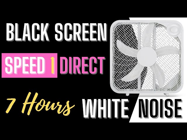 Royal Sounds - White Noise | 7 Hours of Box Fan Speed 1 Direct For Improved Sleep, Study and Focus
