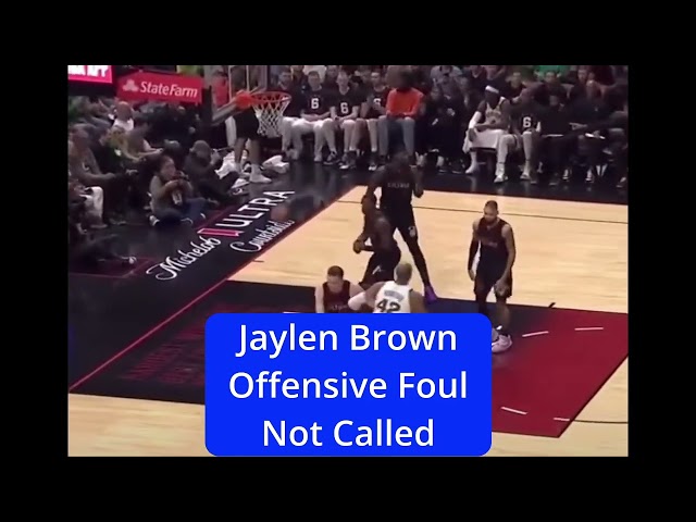 Jaylen Brown Offensive Foul Celtics Cheat Heat