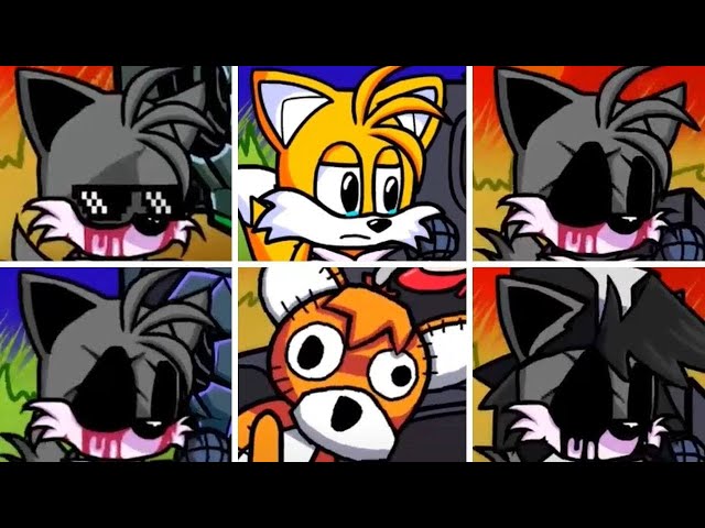 Friday Night Funkin' - Chasing but everytime it's Tails.exe turn a Different Skin Mod is used
