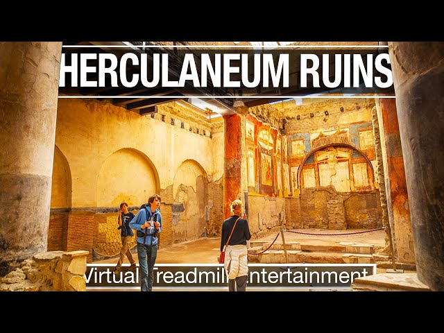 🇮🇹Ruins of Herculaneum Walking Tour - Walk and Learn about the ruins with City Walks 4K!