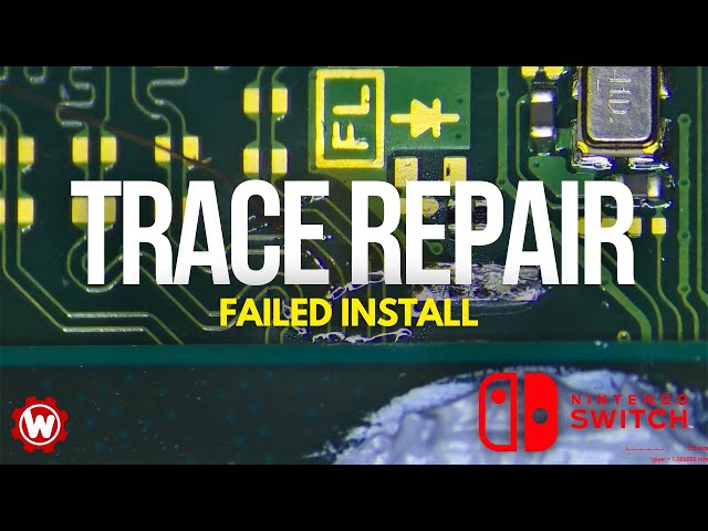 Switch Lite: Trace Repair Failed Chip Install