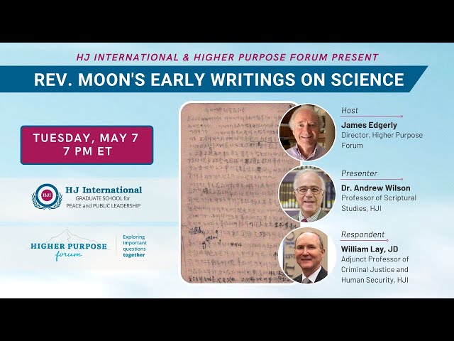 Rev. Moon’s Early Writings on Science