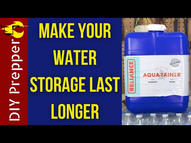 How to Make Your Water Storage Last Longer (Prepper Basics)