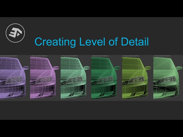 3ds Max - Creating vehicle level of detail [Tutorial]