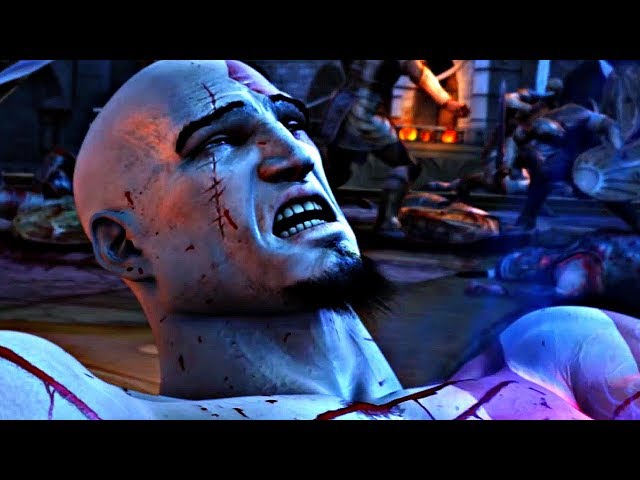 God of War 2 - Zeus Kills Kratos (Zeus Betrayal Cutscene)