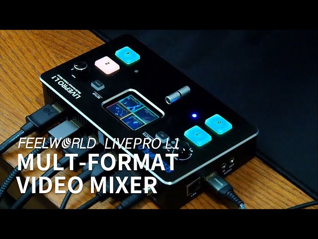 FEELWORLD L1 Multi-format Live Stream Video Mixer 4HDMI IN for post-production