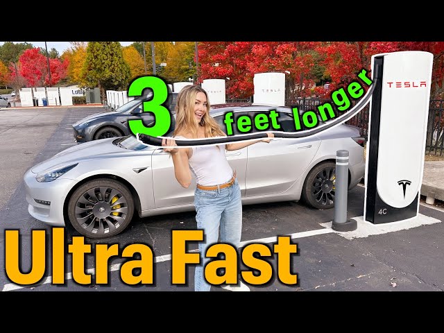 We Tested Tesla’s NEWEST V4 Supercharger In the United States!