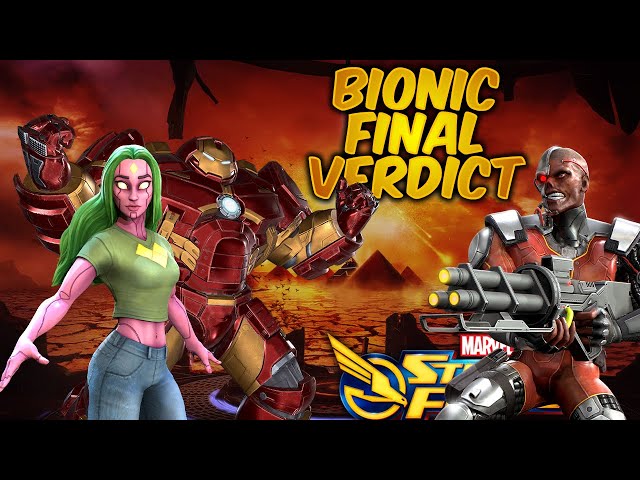 Definitive Bionic Avenger Recommendations.  All testing completed.  T4's ISO, and placement.