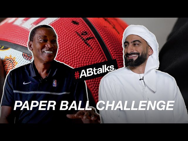 #ABtalks with Isiah Thomas - مع إسياه توماس | Paper Ball Challenge