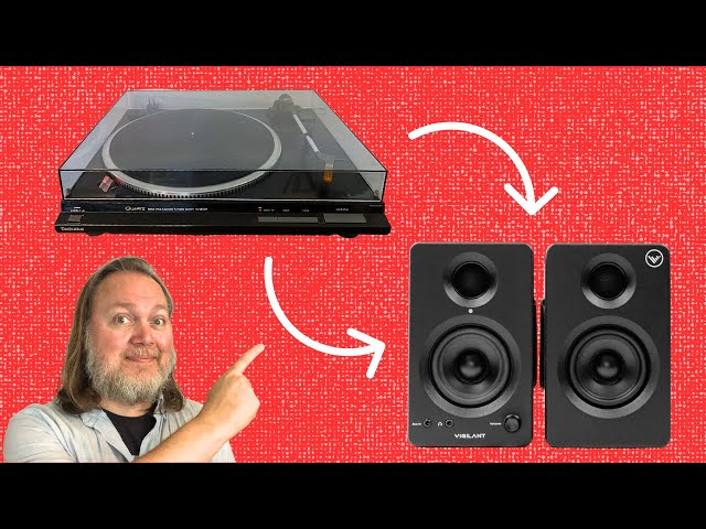 How to EASILY connect a turntable to powered (active) speakers