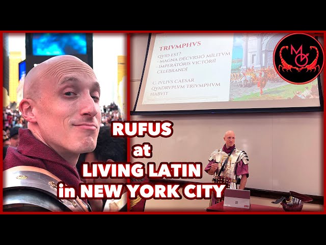Roman Legionary gives speech on Roman Triumph at Living Latin in New York City ⚔️  · Legionarius ·