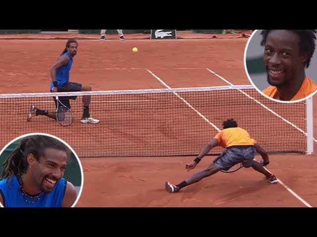 The Tennis Match That Turned Into a Circus Show | Gael Monfils VS. Dustin Brown
