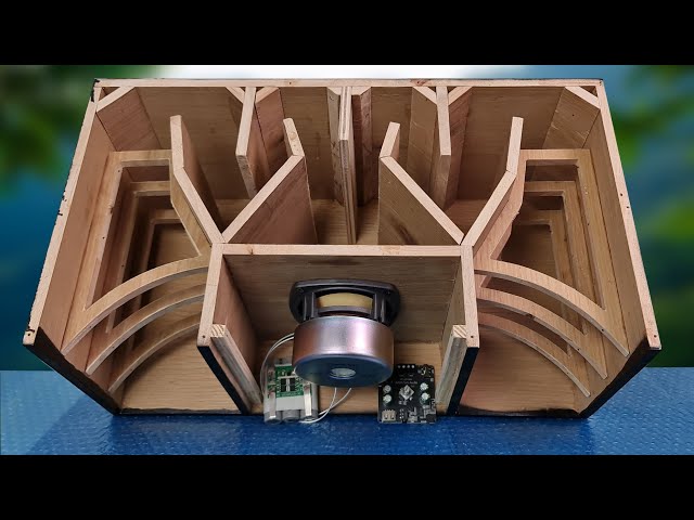 MDF Wood Subwoofer Bluetooth Speaker DIY - Super strong bass