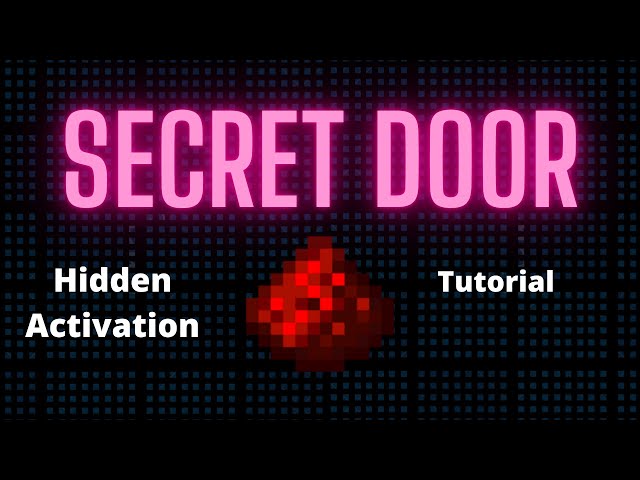 Secret Redstone Door Tutorial