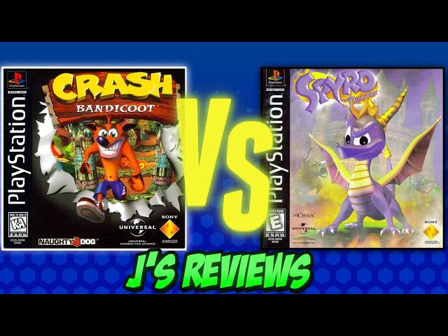 Crash Bandicoot (1996) vs. Spyro the Dragon (1998)