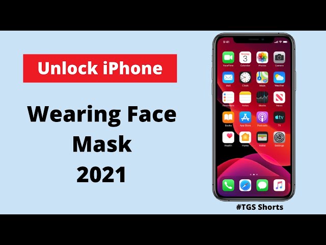Unlock iPhone wearing a Face Mask 2021.#Shorts