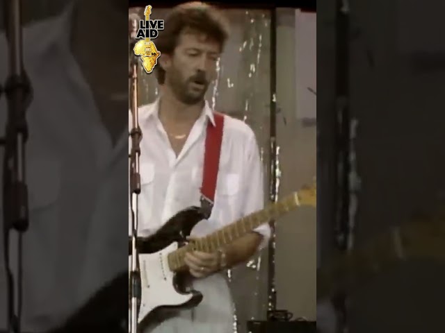 Eric Clapton with "Layla" at #liveaid #1985
