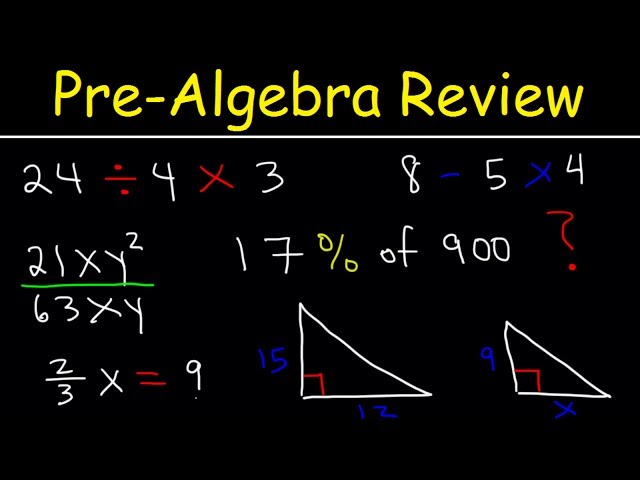 Pre-Algebra - Basic Introduction!