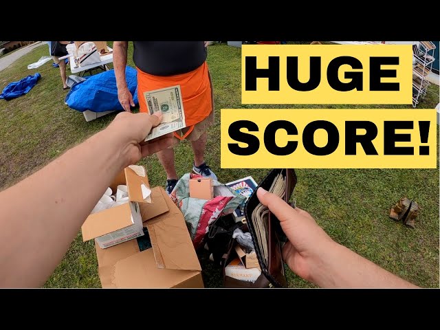We Found $300 In a Box At This Rummage Sale | Come Garage Sale With Us!