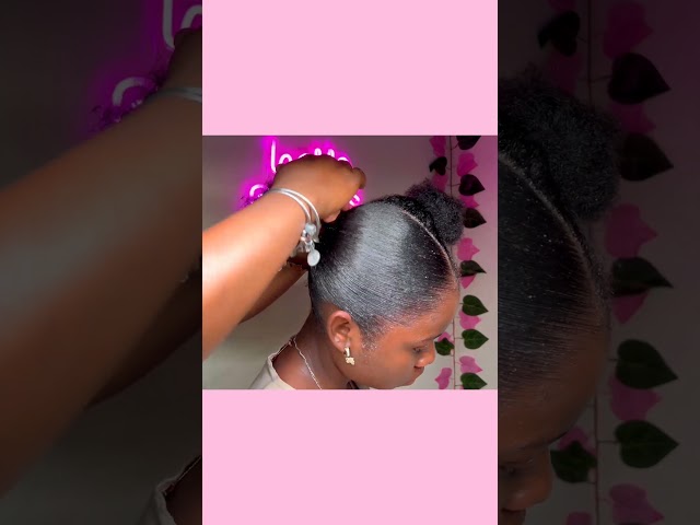 Satisfying sleek 4c natural hair transformation 🥰😱💫