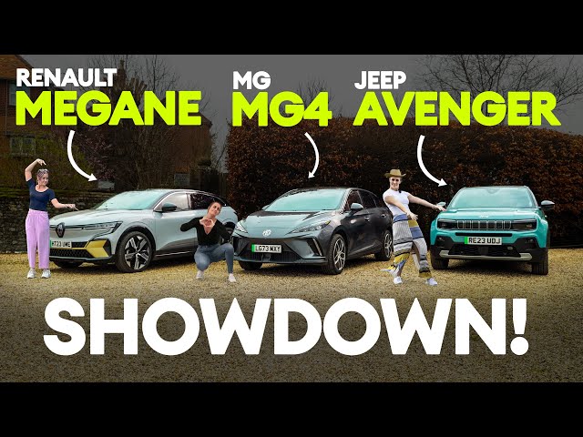 New Renault Megane vs MG4 Extended Range vs Jeep Avenger. Family electric SHOWDOWN | Electrifying