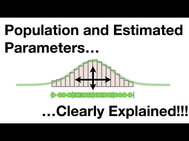 Population and Estimated Parameters, Clearly Explained!!!
