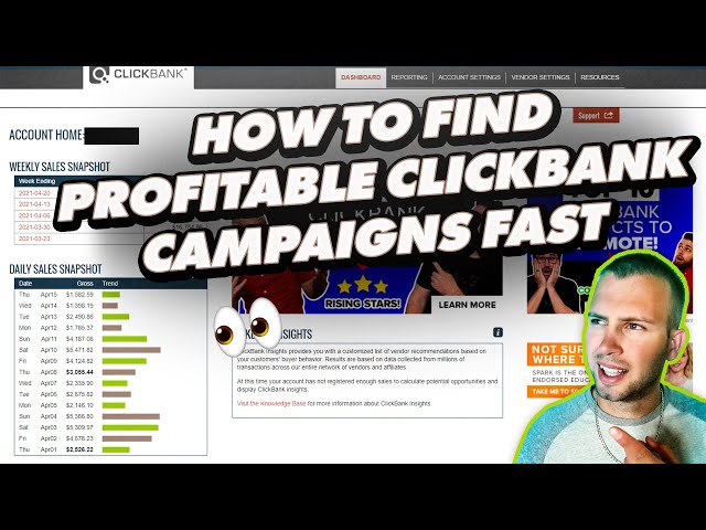 How to Find Profitable ClickBank Affiliate Marketing Campaigns Fast 💨